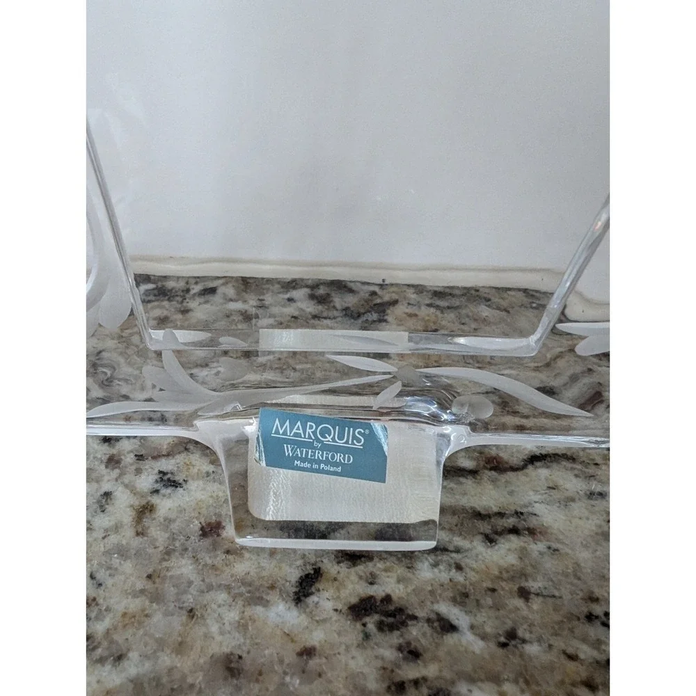 Waterford Marquis Yours Truly Small Frame Lead Crystal Poland 2.75